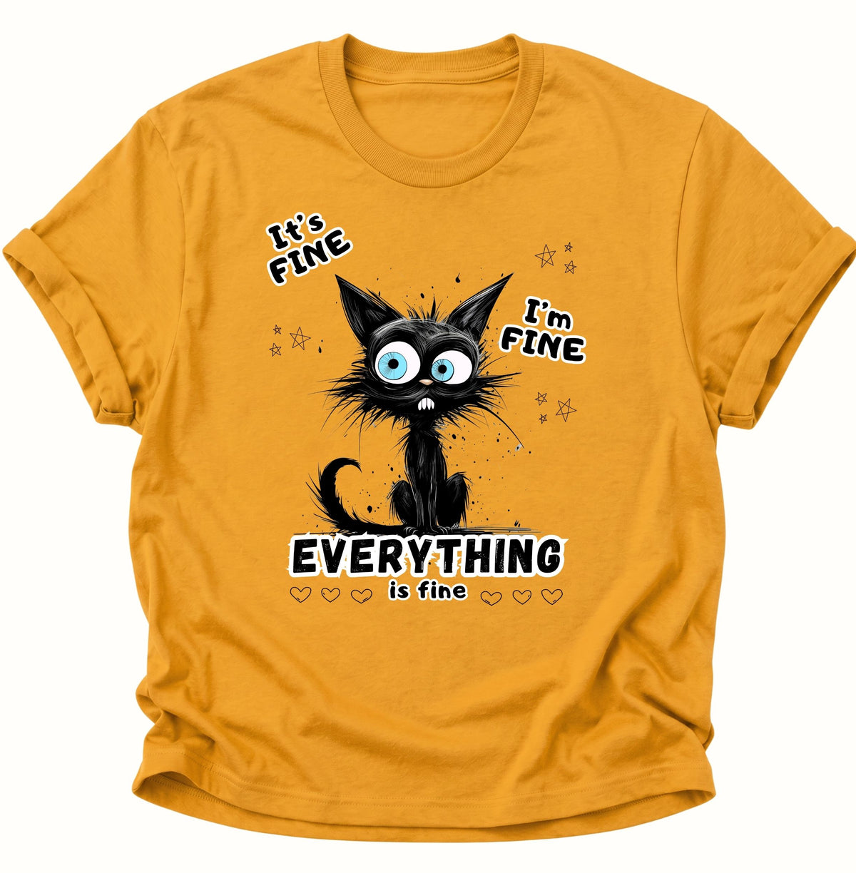 Everything is fine Unisex T-Shirt Gelb - PINE & RIVER