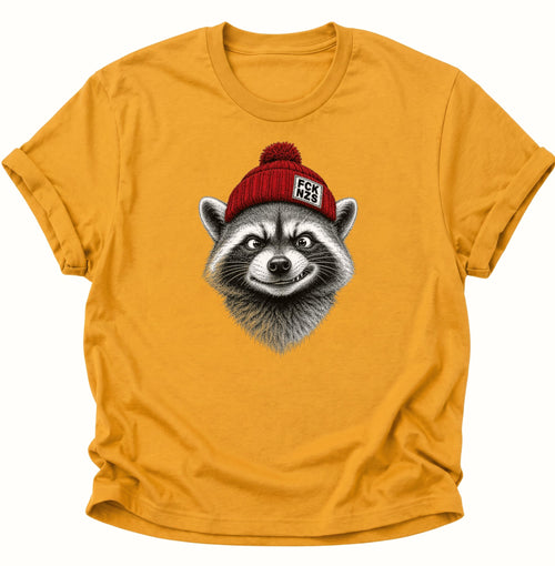 Anti Nazi Waschbär Unisex T-Shirt Weiß - PINE & RIVER