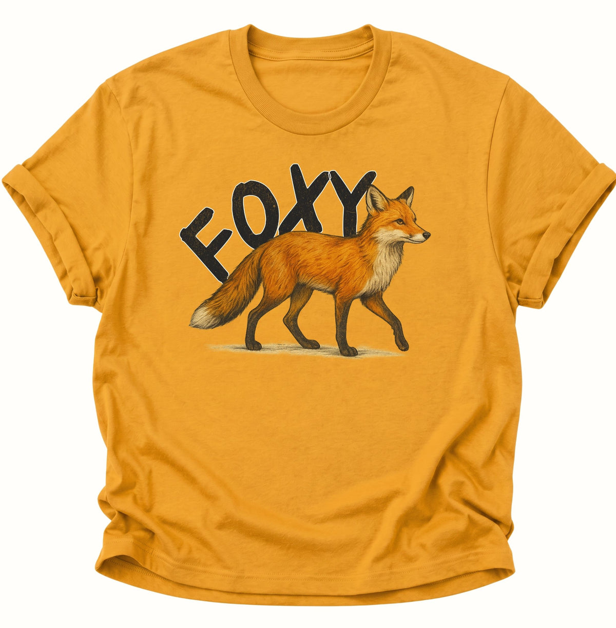 Foxy Unisex T-Shirt Gelb - PINE & RIVER