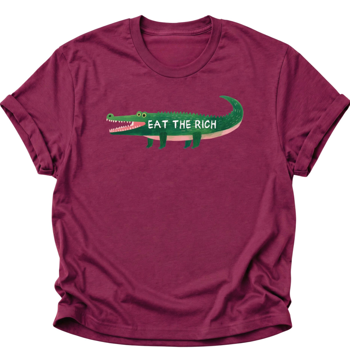 Krokodil Eat the Rich Unisex T-Shirt Cardinal Red - PINE & RIVER
