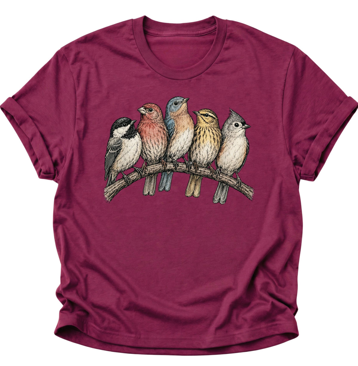 Bird's Unisex T-Shirt Cardinal Red - PINE & RIVER
