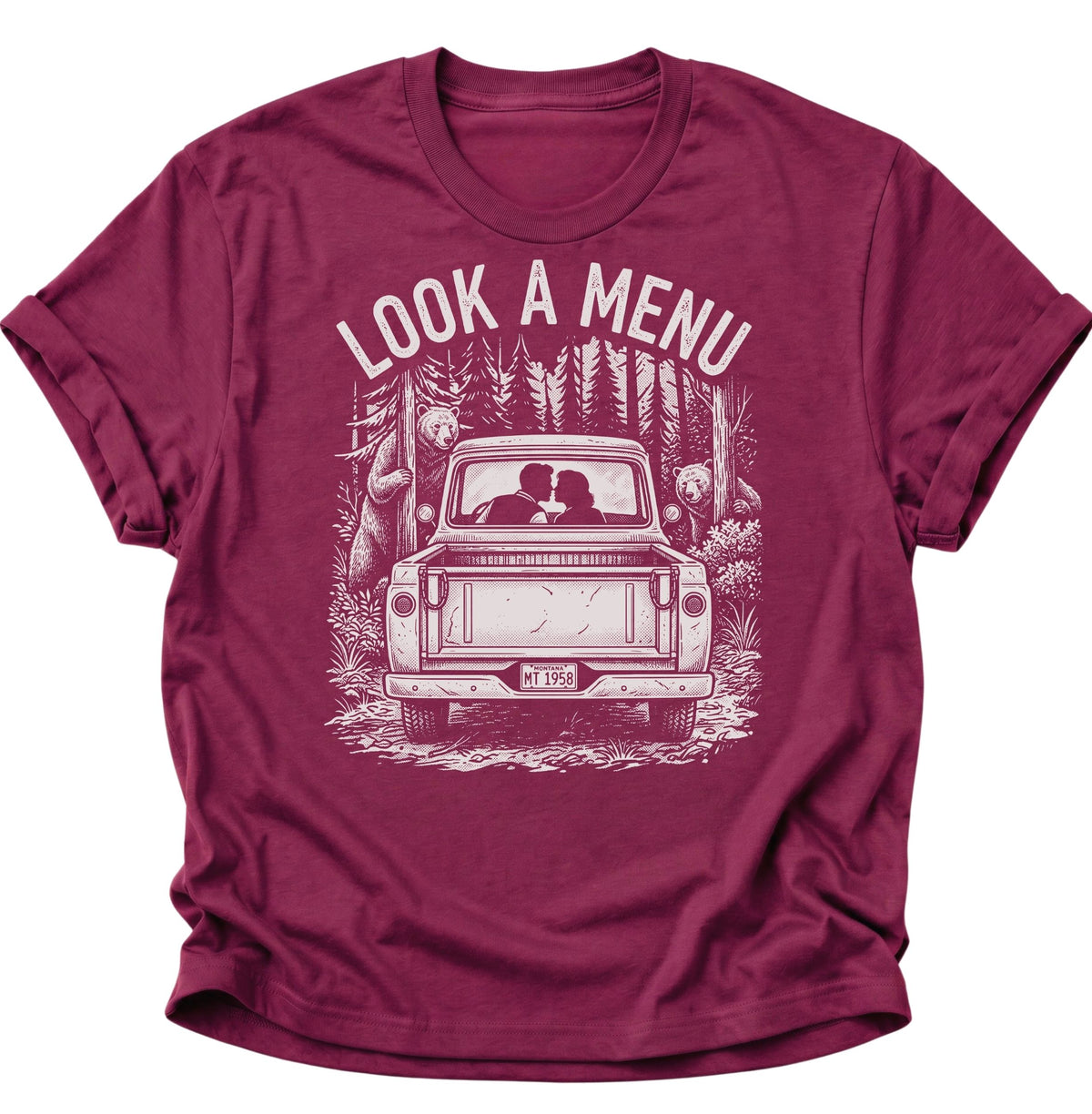 Look a Menu Unisex T-Shirt Cardinal Red - PINE & RIVER