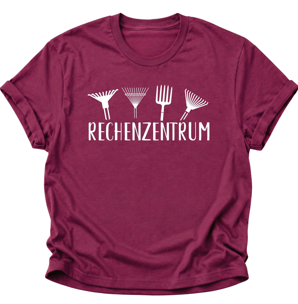 Rechenzentrum Gartenmotiv Unisex T-Shirt Cardinal Red - PINE & RIVER