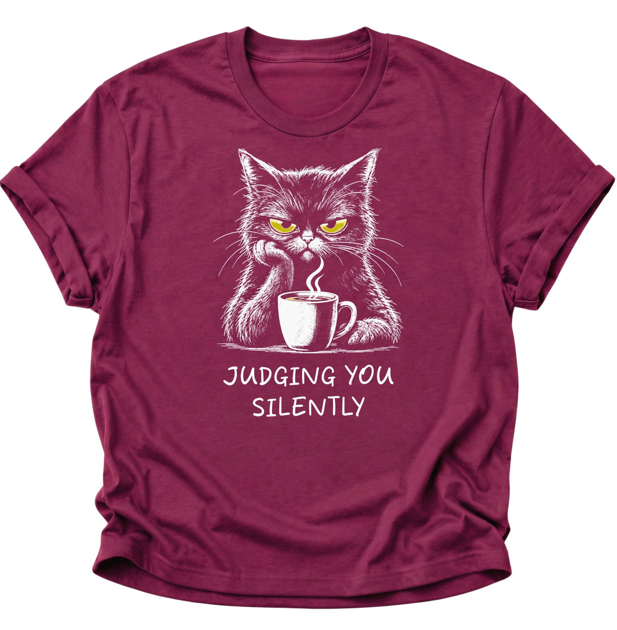 Judging You Silently Cat Unisex T-Shirt