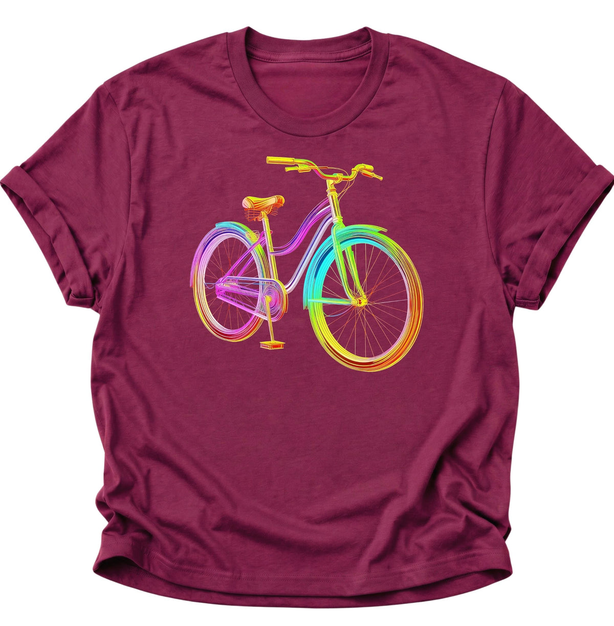 Fahrrad Neon Unisex T-Shirt Cardinal Red - PINE & RIVER