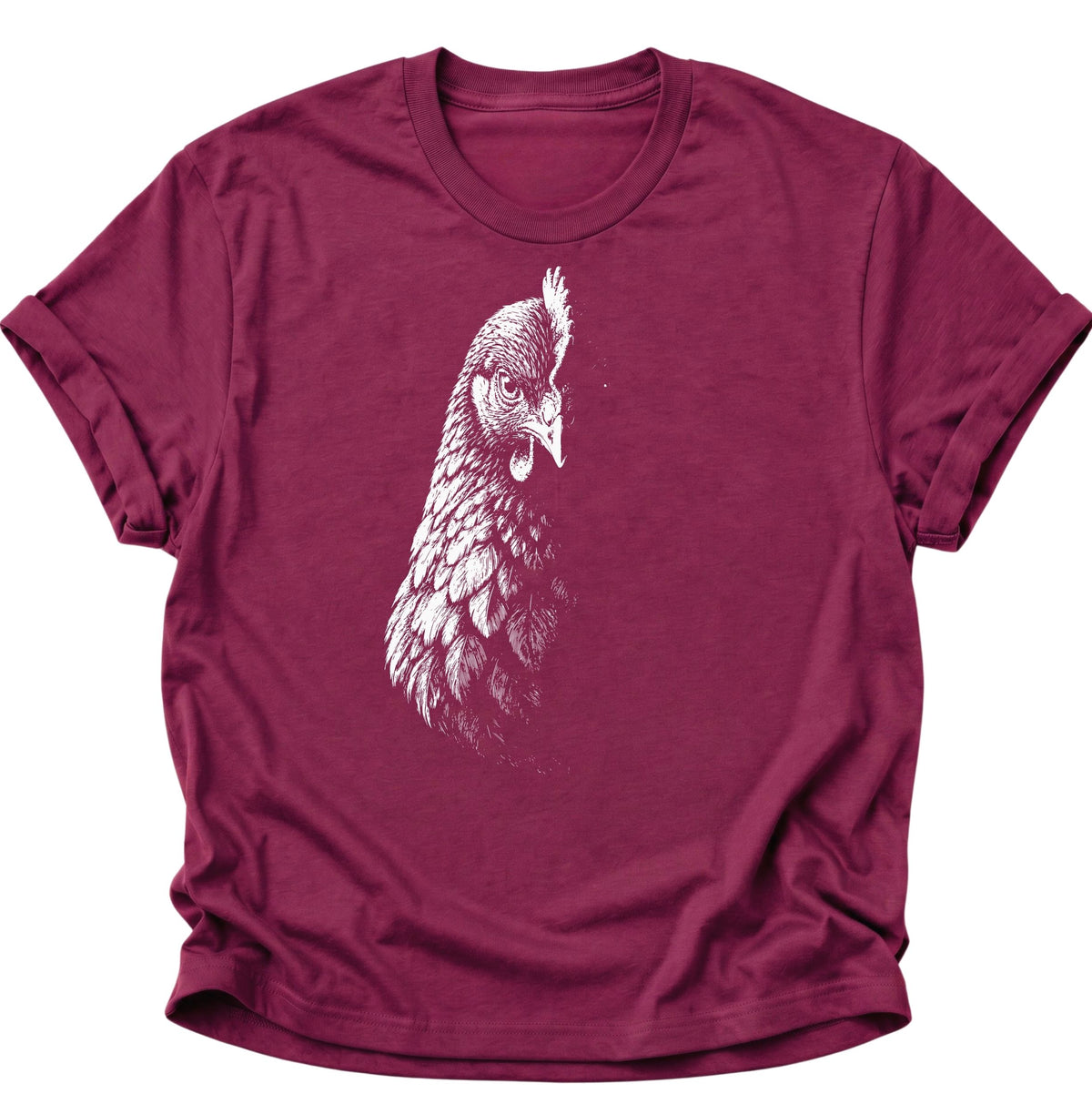 Mystische Henne im Schatten Unisex T-Shirt Cardinal Red - PINE & RIVER