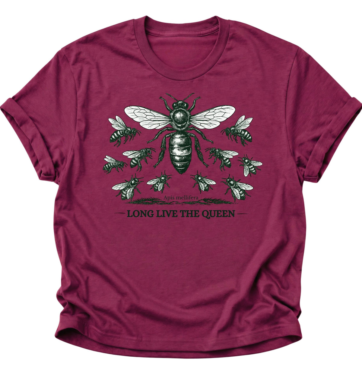 Bienenkönigin Long Live the Queen Unisex T-Shirt Cardinal Red - PINE & RIVER