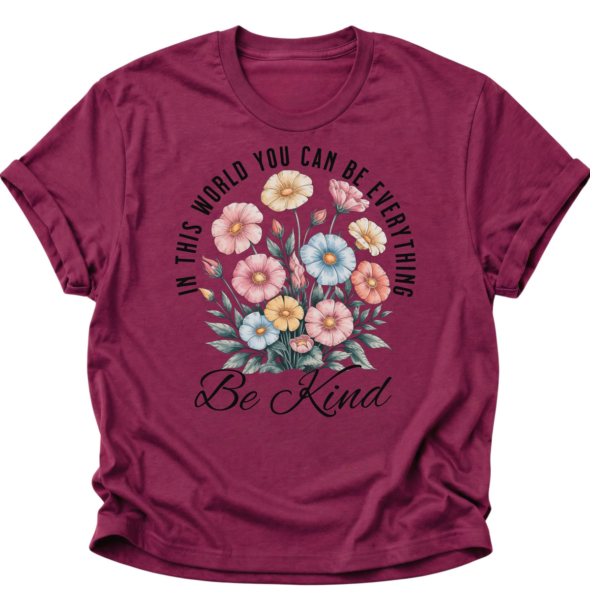 Be Kind Unisex T-Shirt Cardinal Red - PINE & RIVER