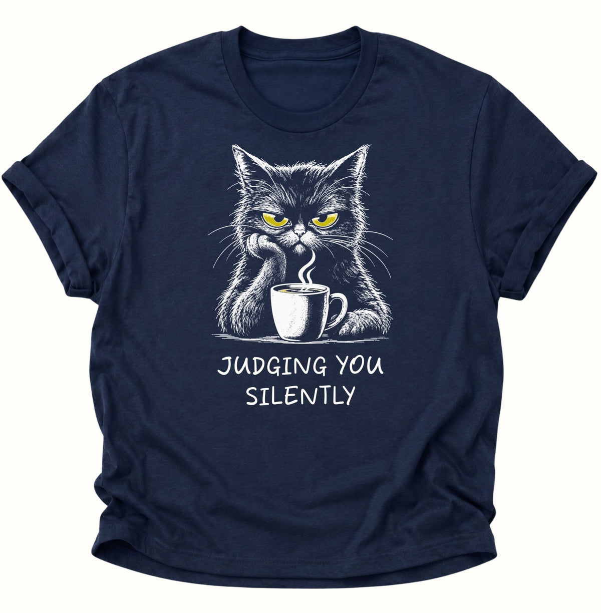 Judging You Silently Cat Unisex T-Shirt