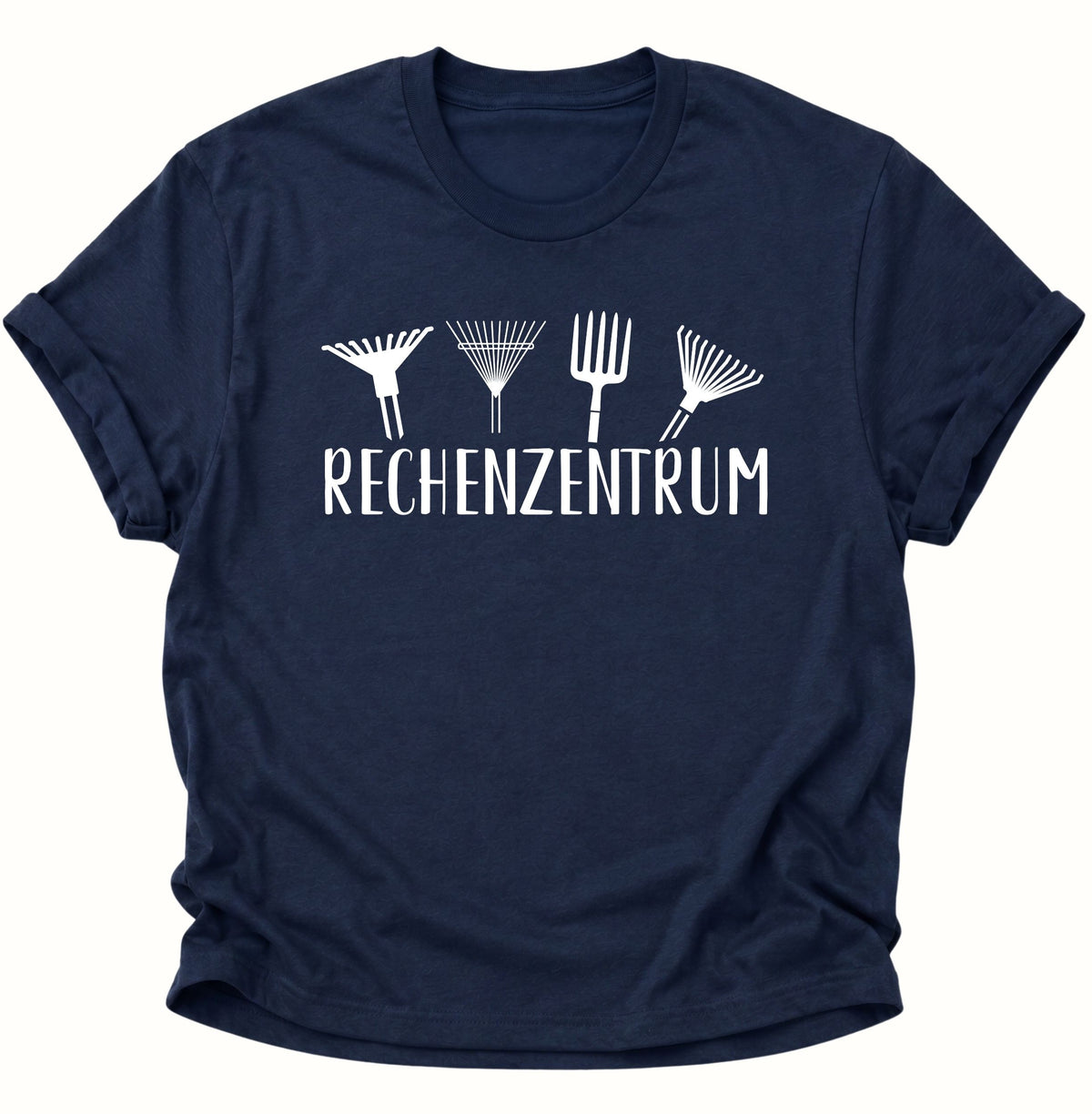 Rechenzentrum Gartenmotiv Unisex T-Shirt Navy Blue - PINE & RIVER