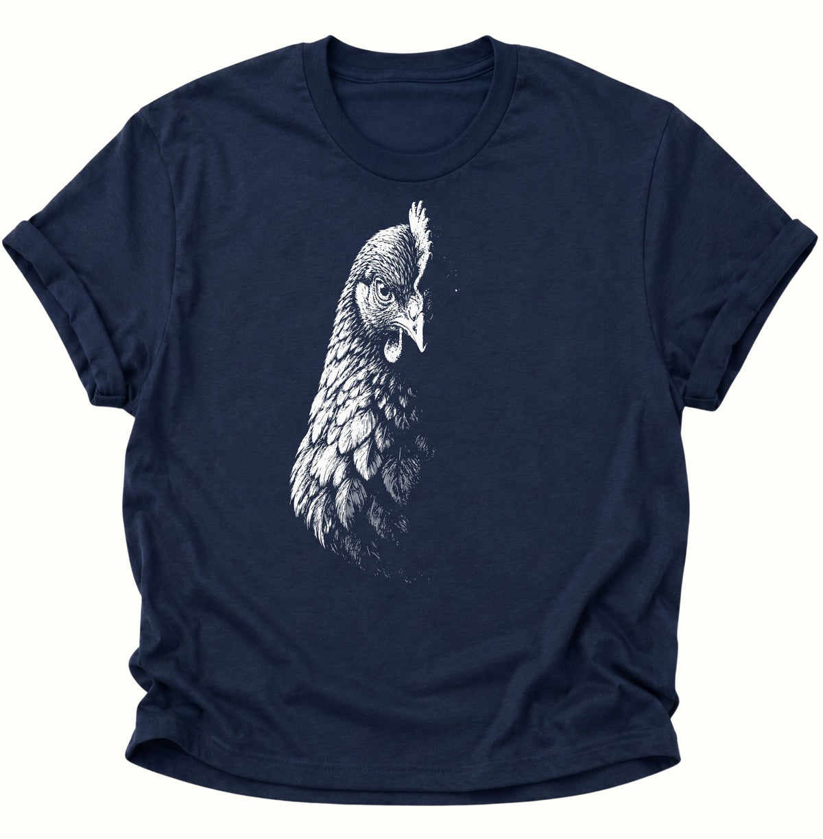 Mystische Henne im Schatten Unisex T-Shirt Navy Blue - PINE & RIVER