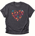 Heart of Birds Watercolour Unisex T-Shirt