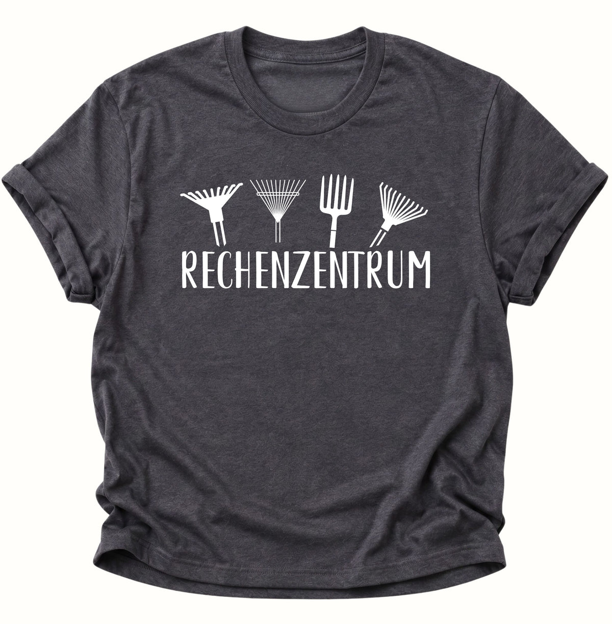 Rechenzentrum Gartenmotiv Unisex T-Shirt Dark Heather - PINE & RIVER