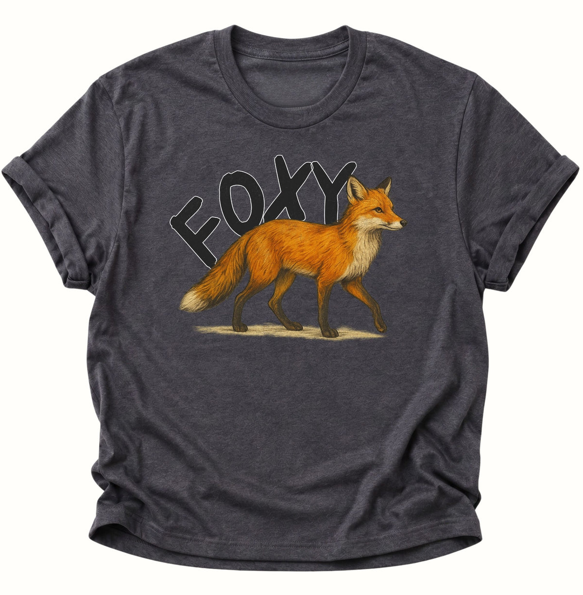 Foxy Unisex T-Shirt Dark Heather - PINE & RIVER