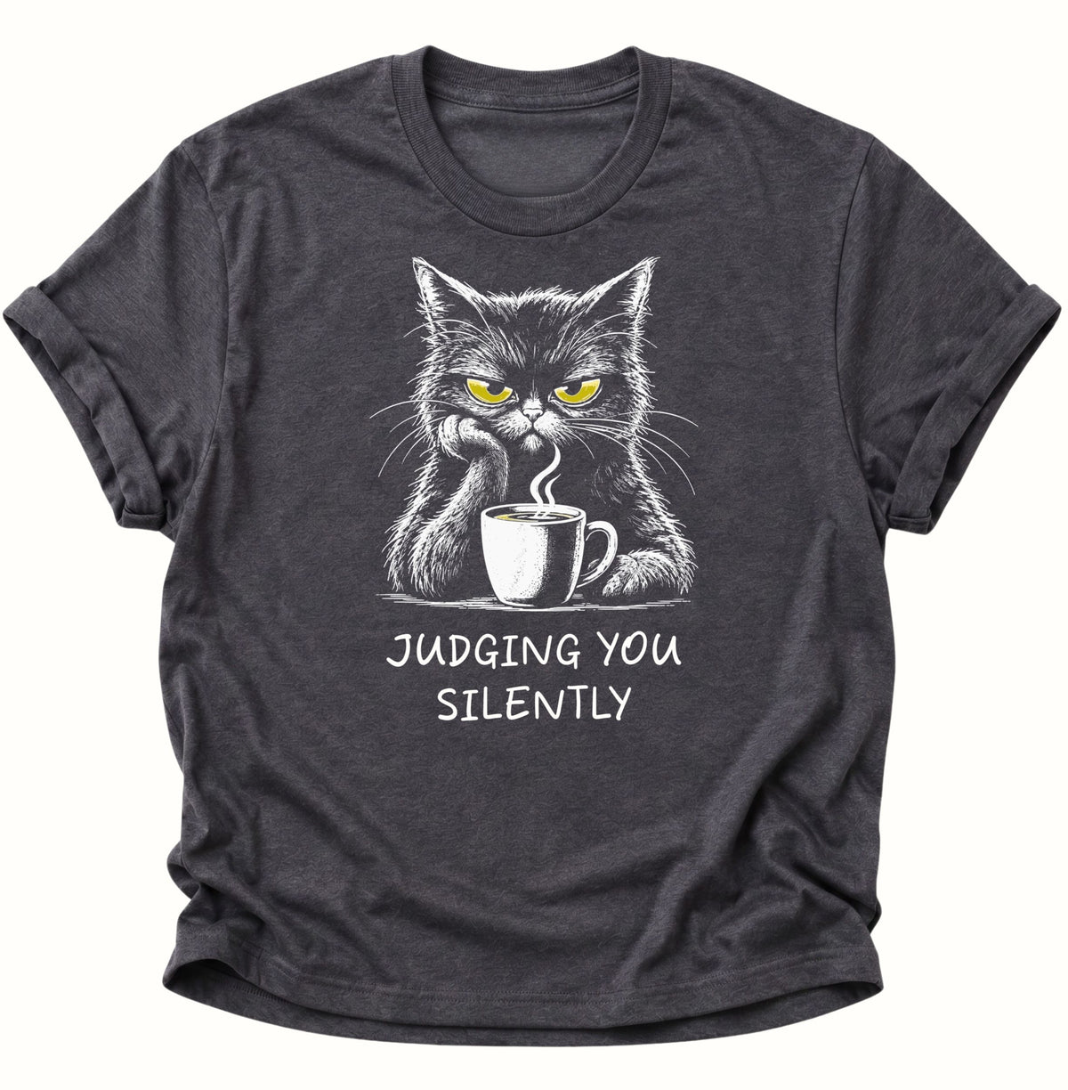 Judging You Silently Cat Unisex T-Shirt