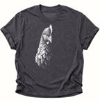 Mystische Henne im Schatten Unisex T-Shirt Dark Heather - PINE & RIVER