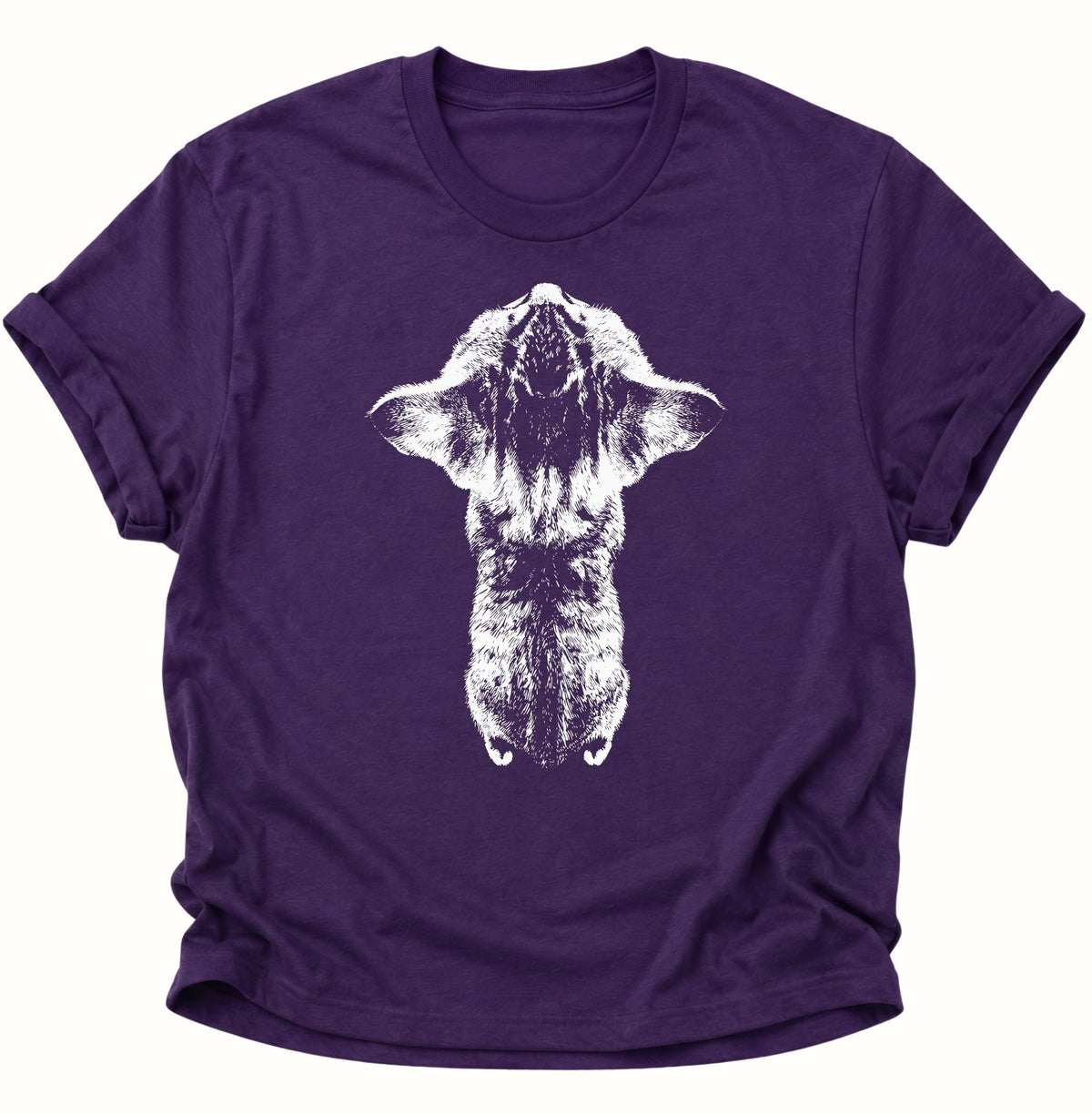 Katze aus der Froschperspektive Unisex T-Shirt Purple - PINE & RIVER