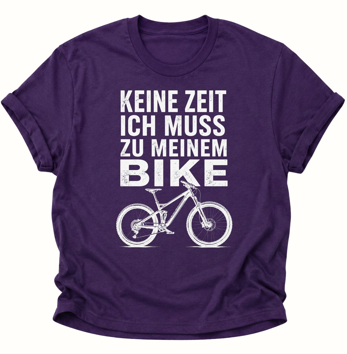 Keine Zeit Bike-Spruch Unisex T-Shirt Purple - PINE & RIVER