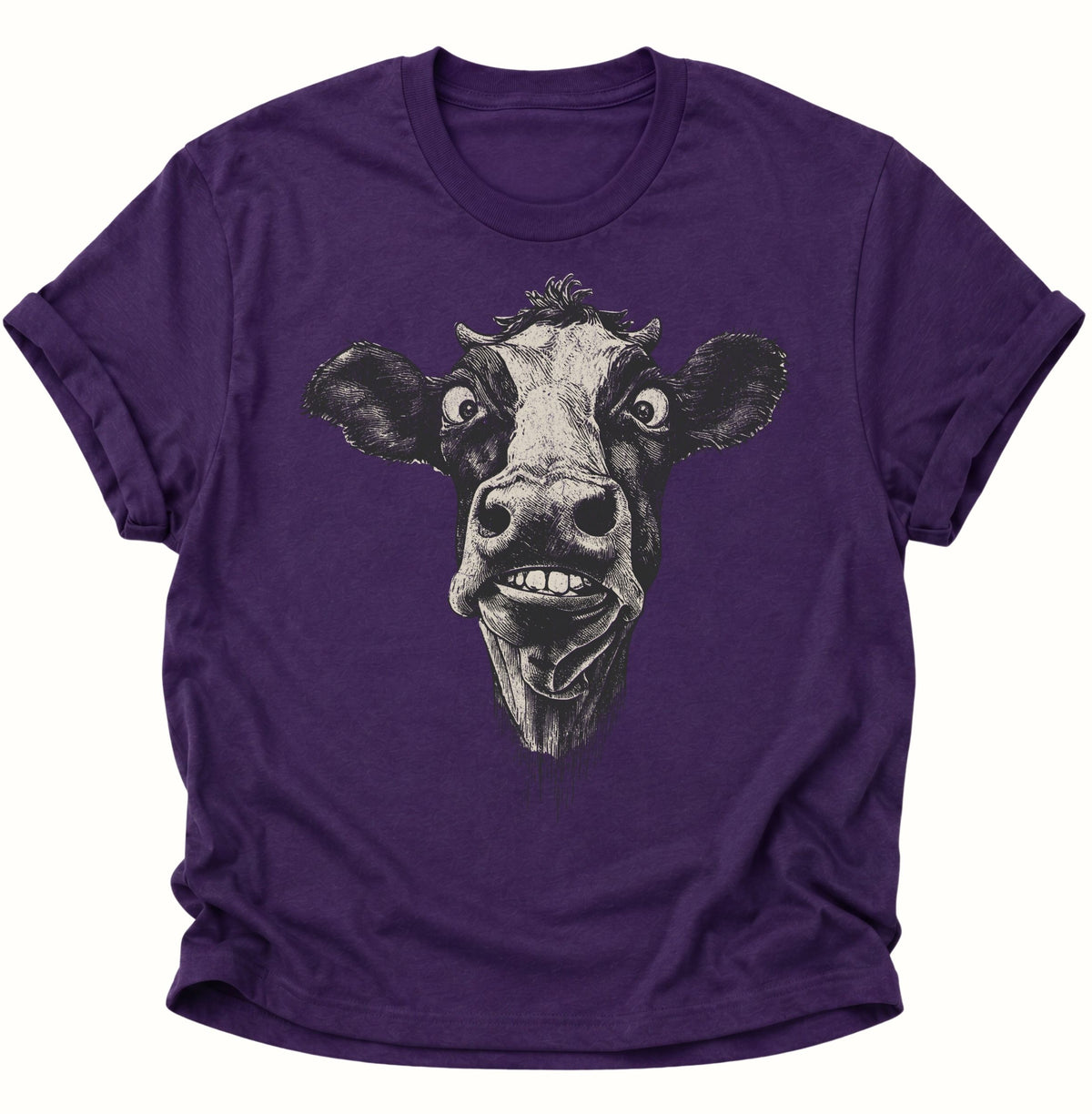 Verrückte Kuh Unisex T-Shirt Purple - PINE & RIVER