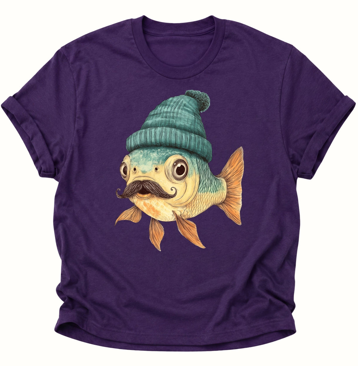 Mr. Fisch Unisex T-Shirt Purple - PINE & RIVER