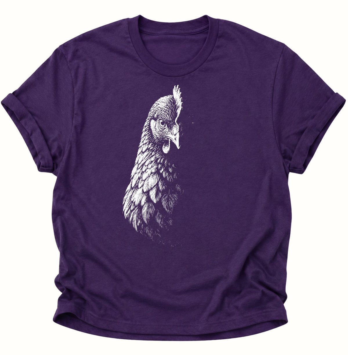 Mystische Henne im Schatten Unisex T-Shirt Purple - PINE & RIVER