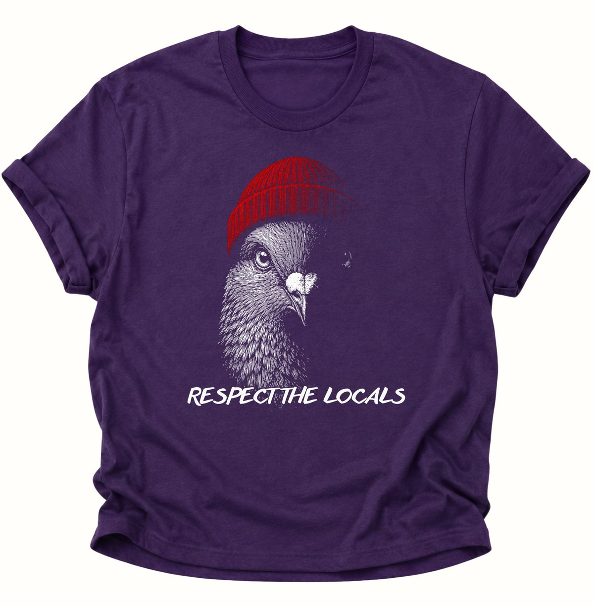 Respect the Locals Taube Unisex T-Shirt Purple - PINE & RIVER
