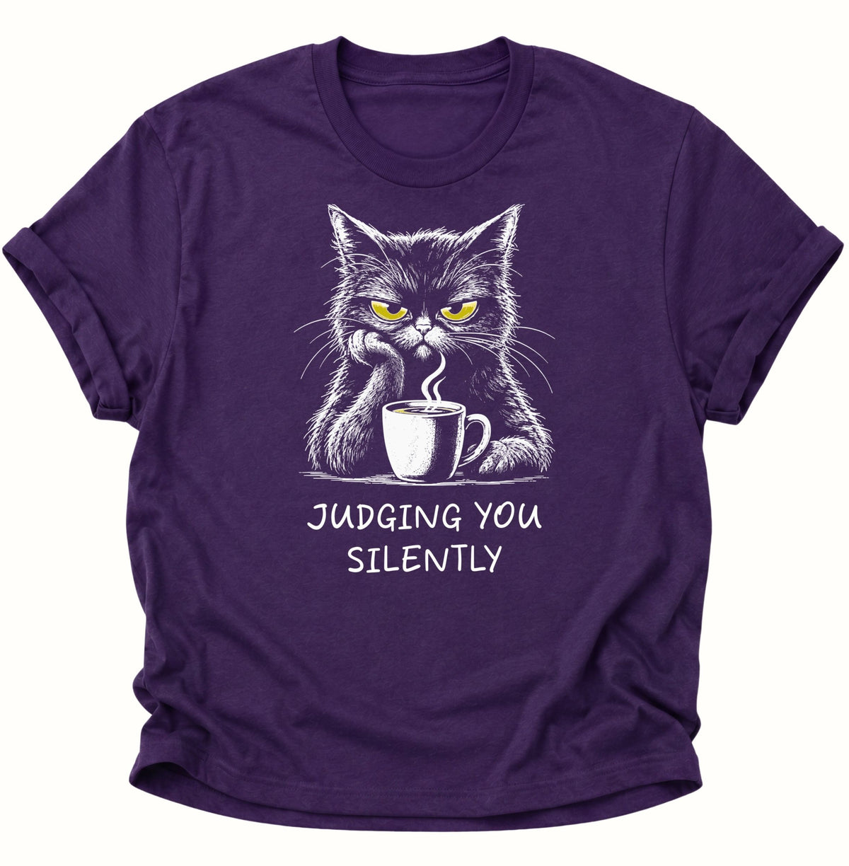 Judging You Silently Cat Unisex T-Shirt