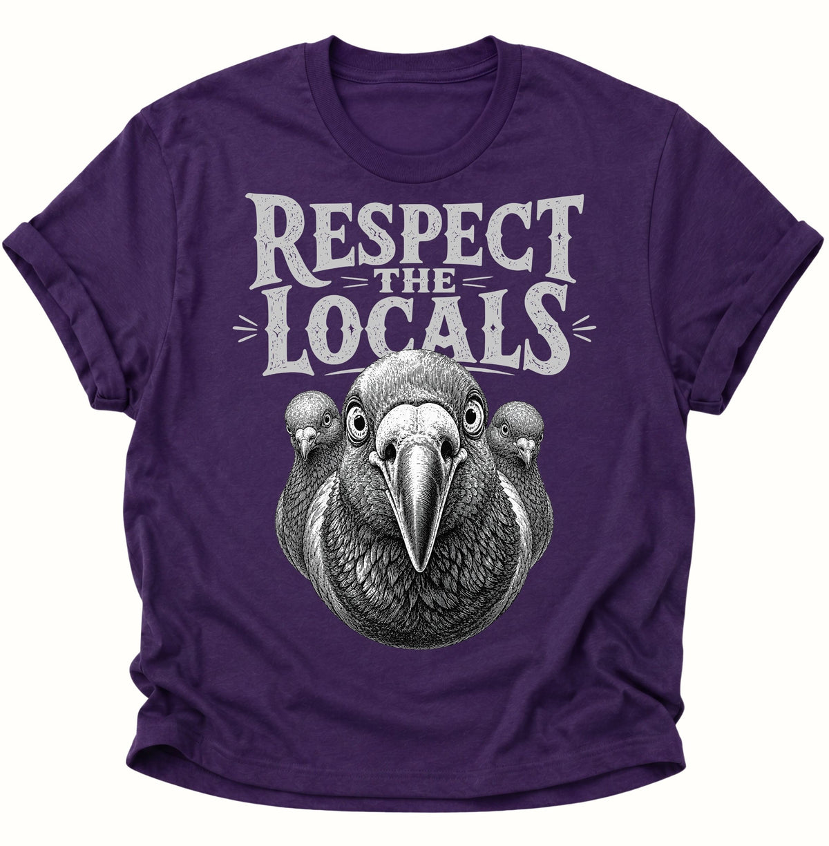 Respect the Locals Unisex T-Shirt Purple - PINE & RIVER