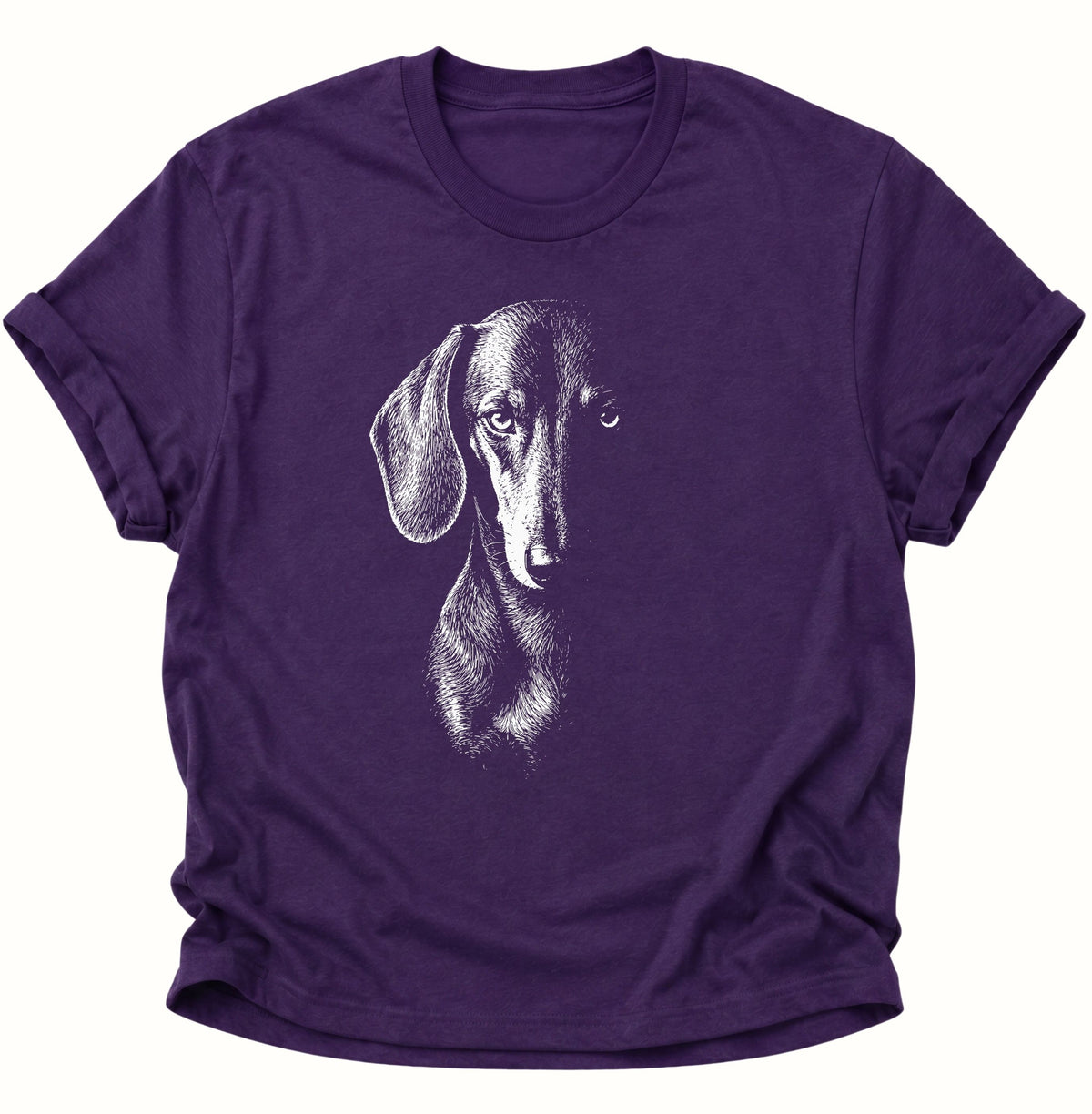 Mystischer Dackel im Schatten Unisex T-Shirt Purple - PINE & RIVER