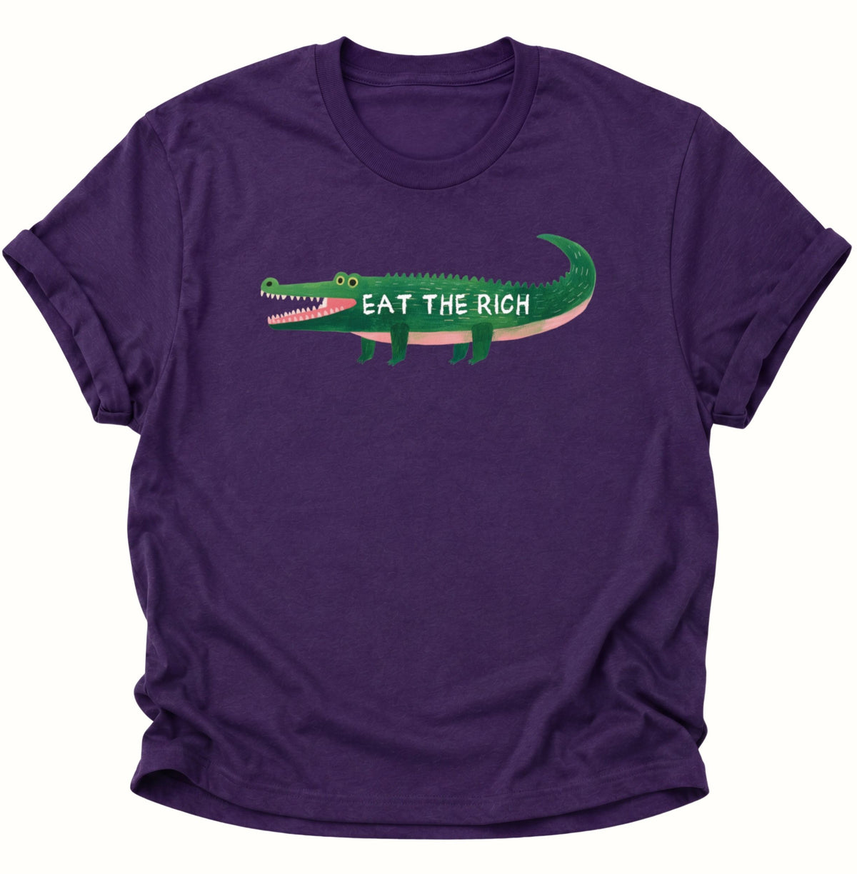 Krokodil Eat the Rich Unisex T-Shirt Purple - PINE & RIVER
