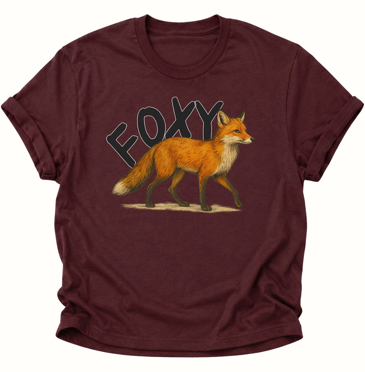 Foxy Unisex T-Shirt Maroon - PINE & RIVER
