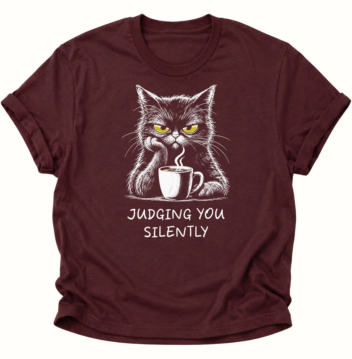 Judging You Silently Cat Unisex T-Shirt