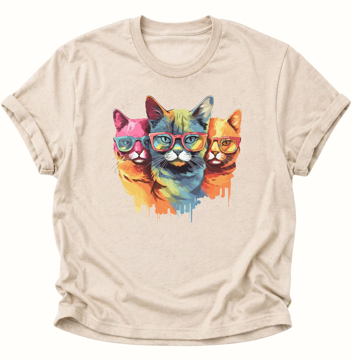 Three Cats Unisex T-Shirt Nature - PINE & RIVER