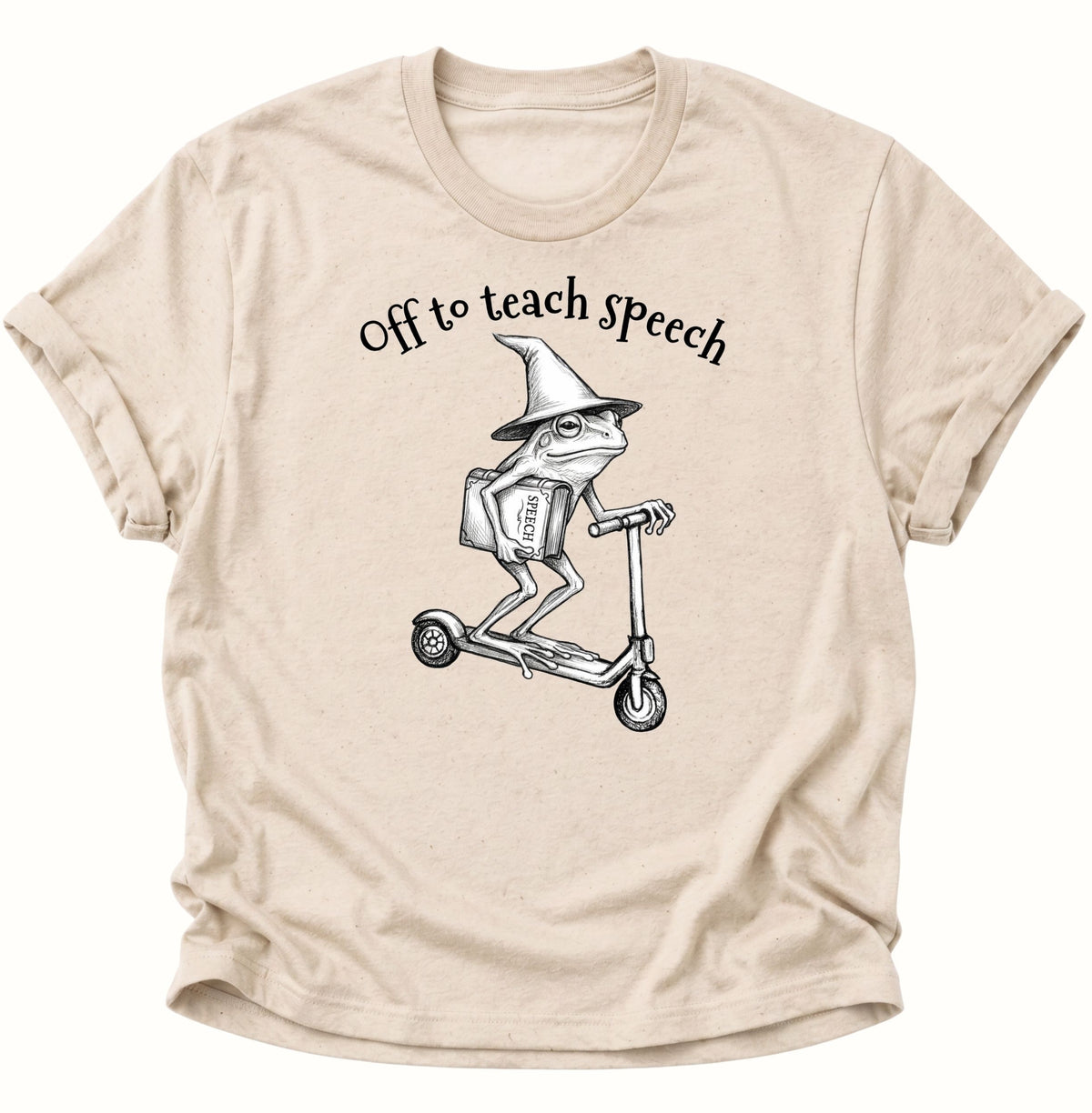 Retro-Frosch lehrt Sprache Unisex T-Shirt Nature - PINE & RIVER