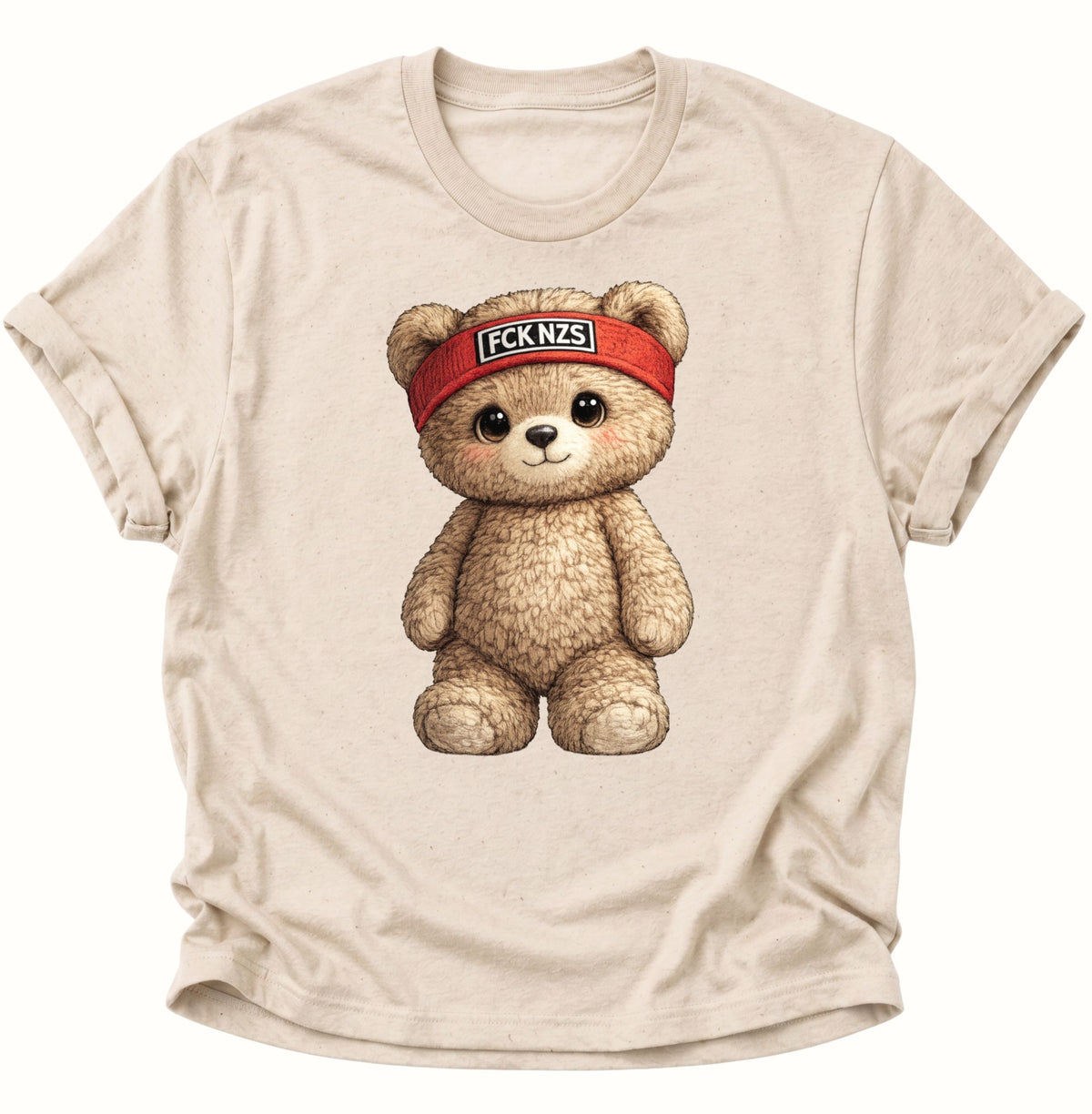 Süßer Teddybär gegen rechts Unisex T-Shirt Nature - PINE & RIVER