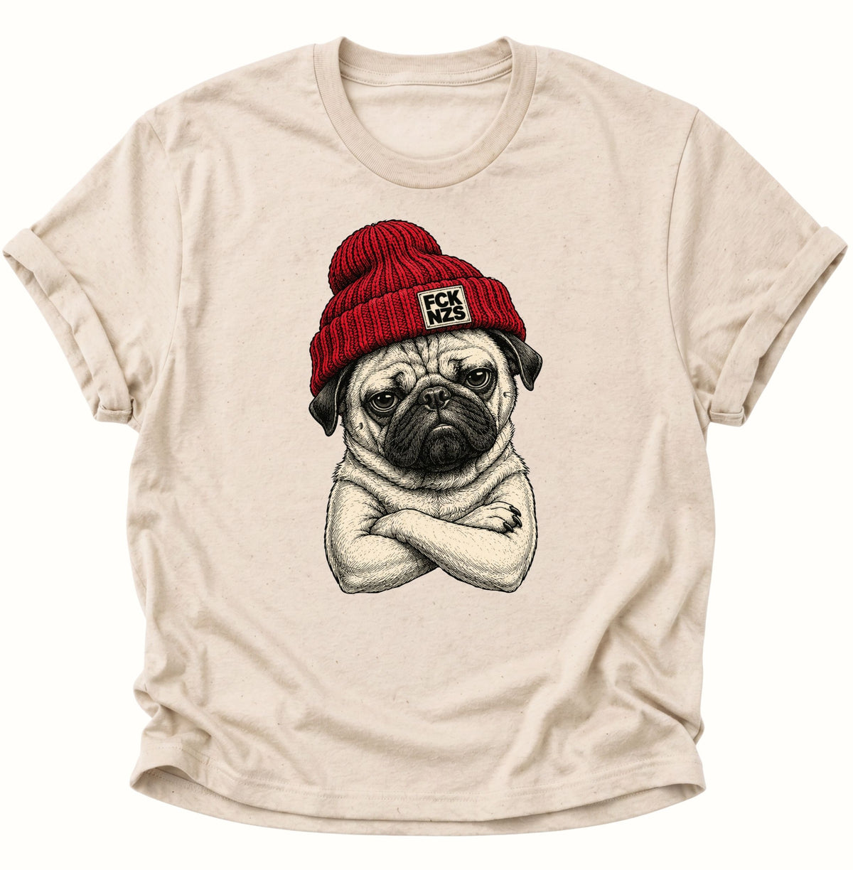 Mops gegen rechts Unisex T-Shirt Nature - PINE & RIVER