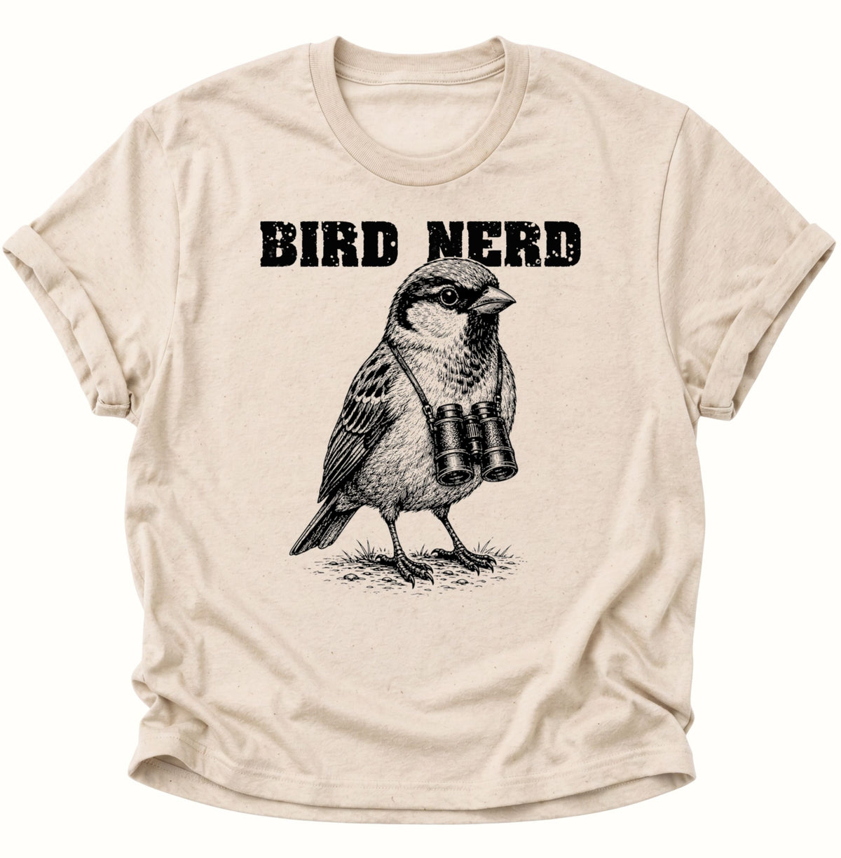 Bird Nerd Vogel mit Fernglas Unisex T-Shirt Nature - PINE & RIVER