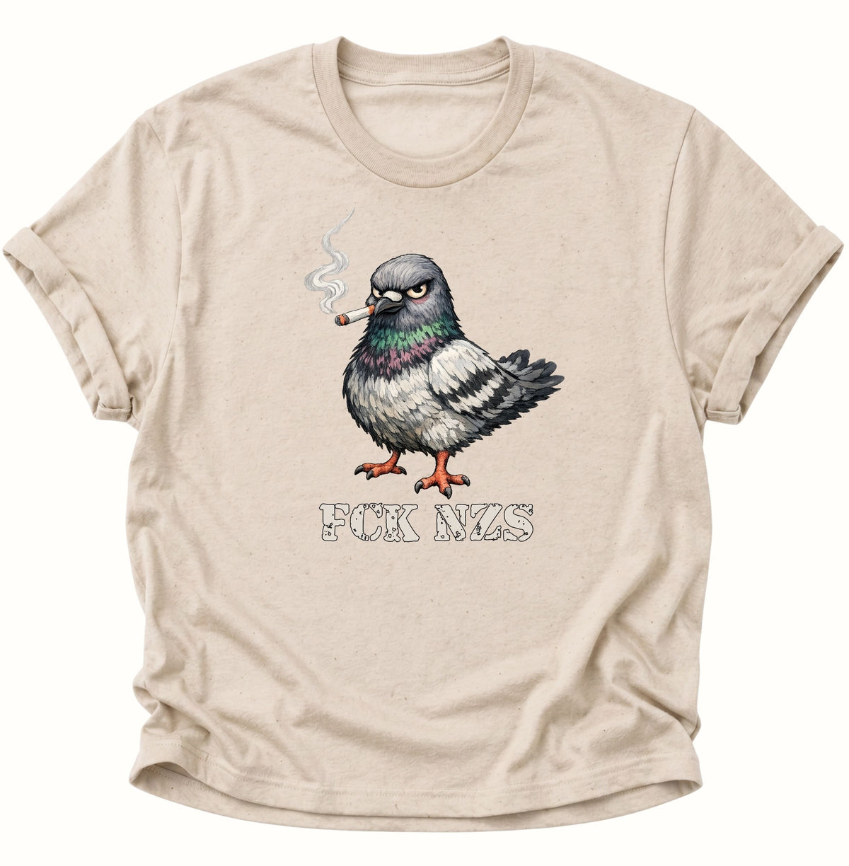 Rauchende Taube gegen rechts Unisex T-Shirt Nature - PINE & RIVER