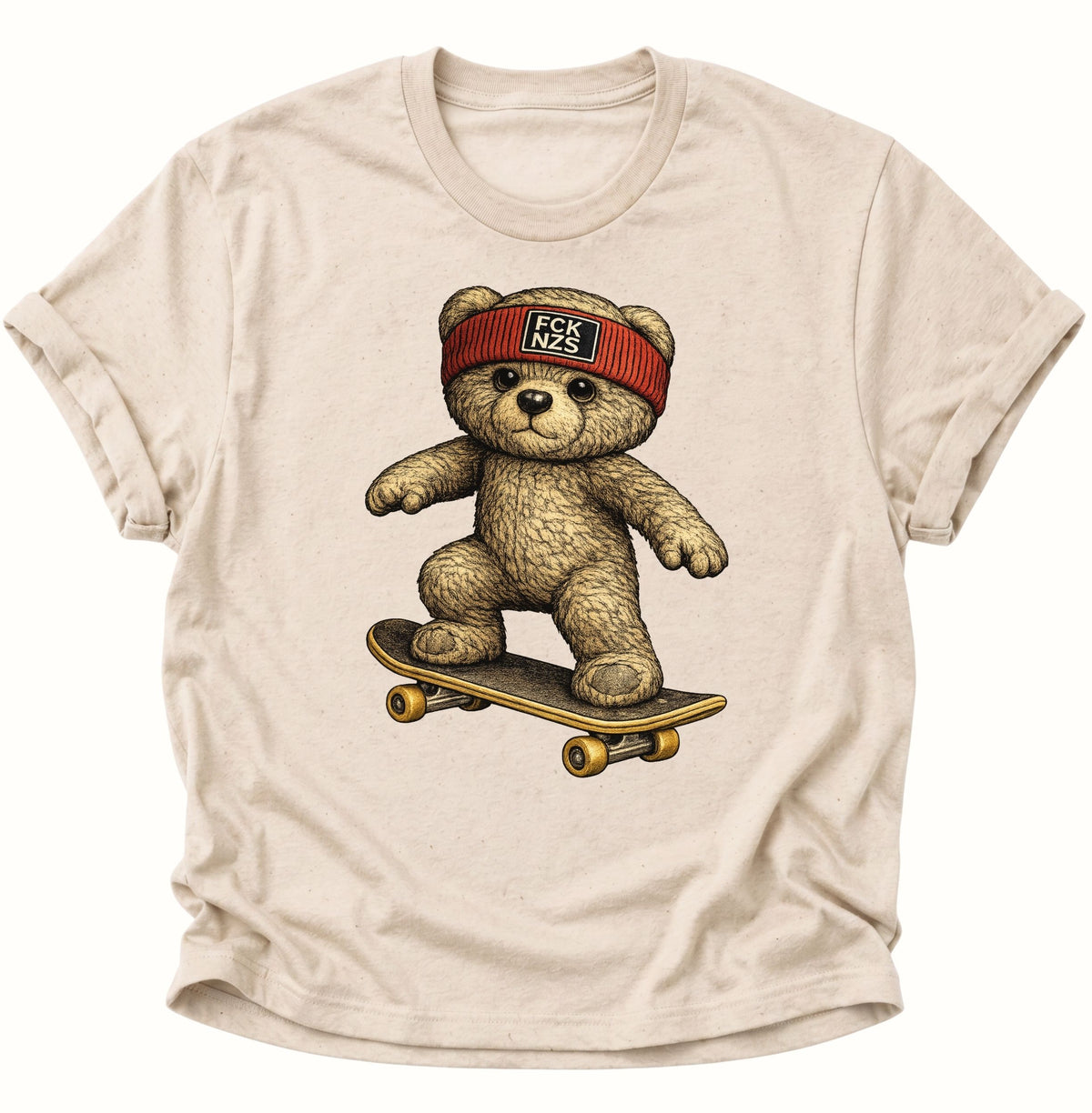 Teddy Skater gegen rechts Unisex T-Shirt Nature - PINE & RIVER