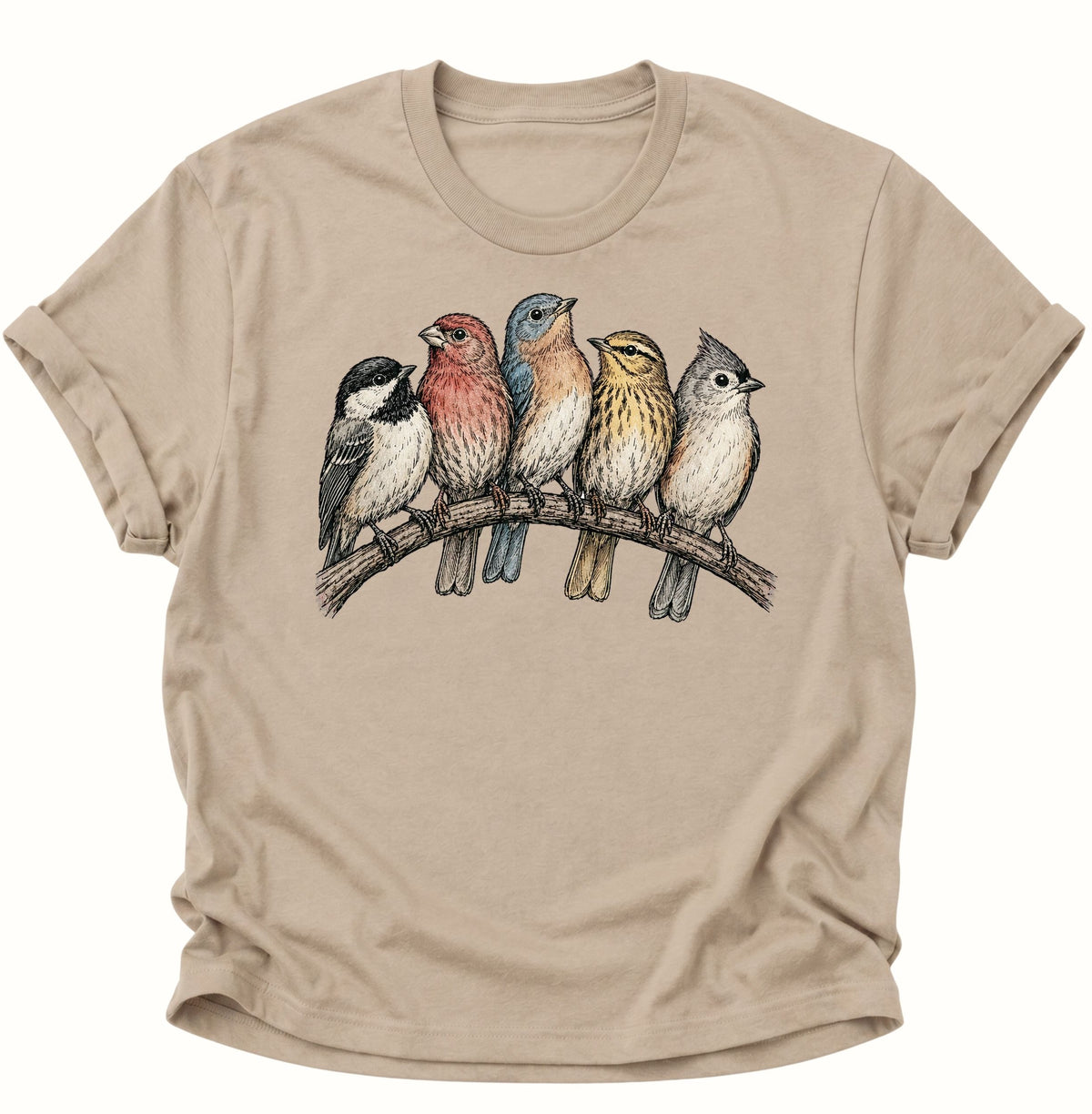 Bird's Unisex T-Shirt Sand - PINE & RIVER