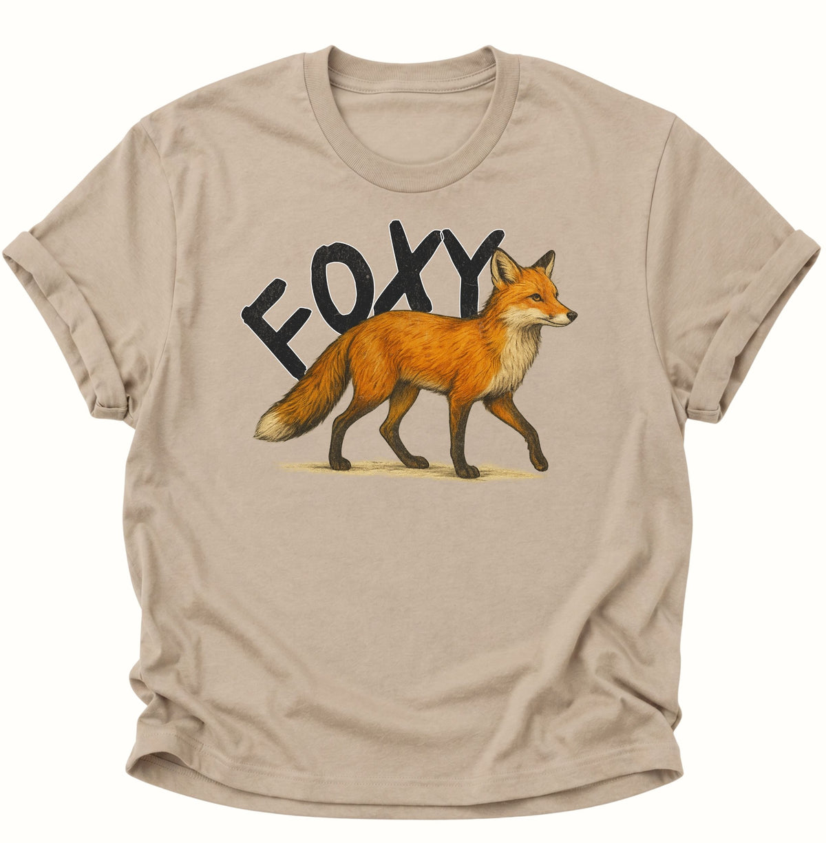 Foxy Unisex T-Shirt Sand - PINE & RIVER
