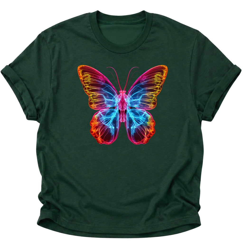 Schmetterling Neon Unisex T-Shirt Gelb - PINE & RIVER