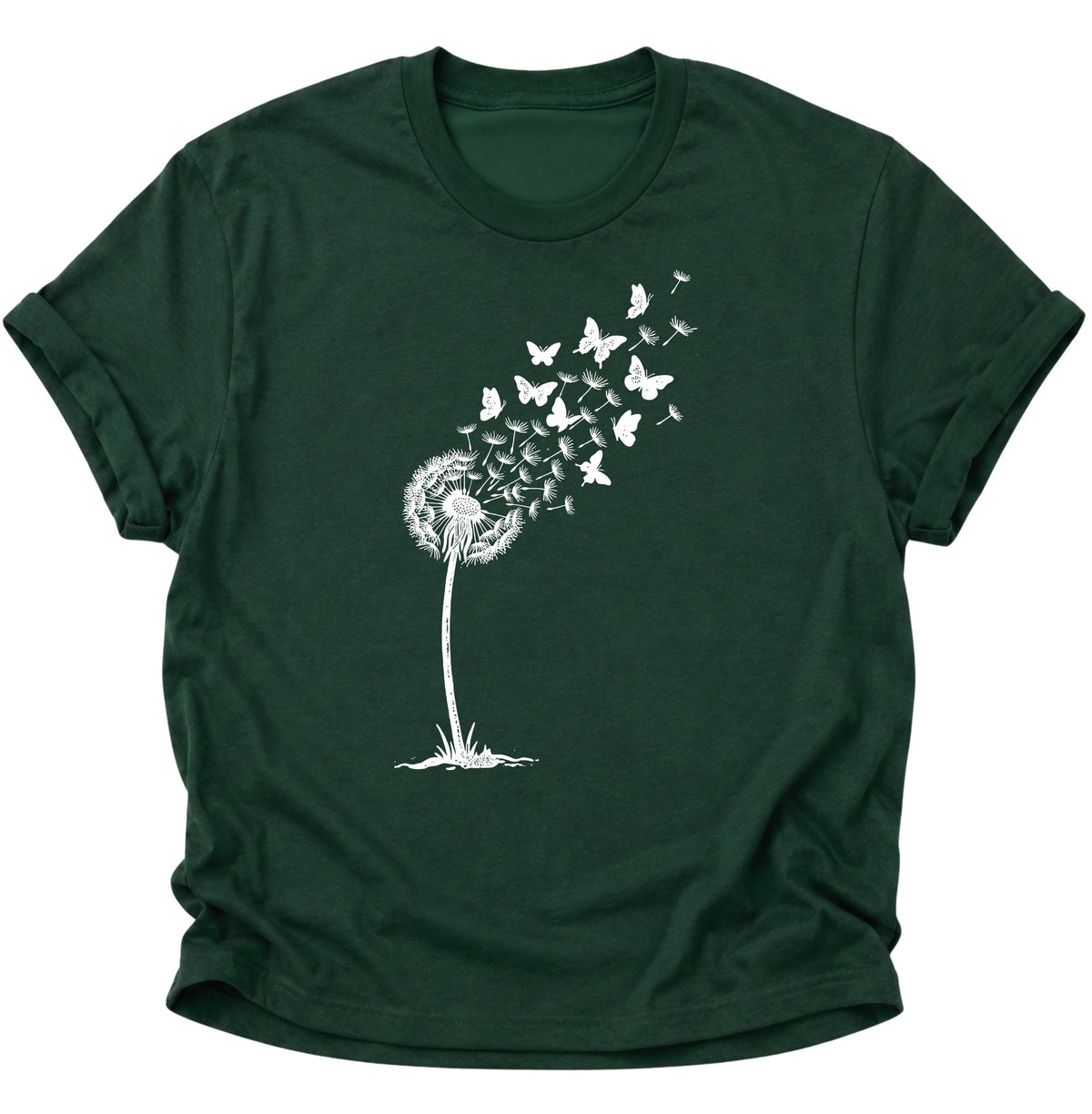 Pusteblume Unisex T-Shirt Forest Green - PINE & RIVER