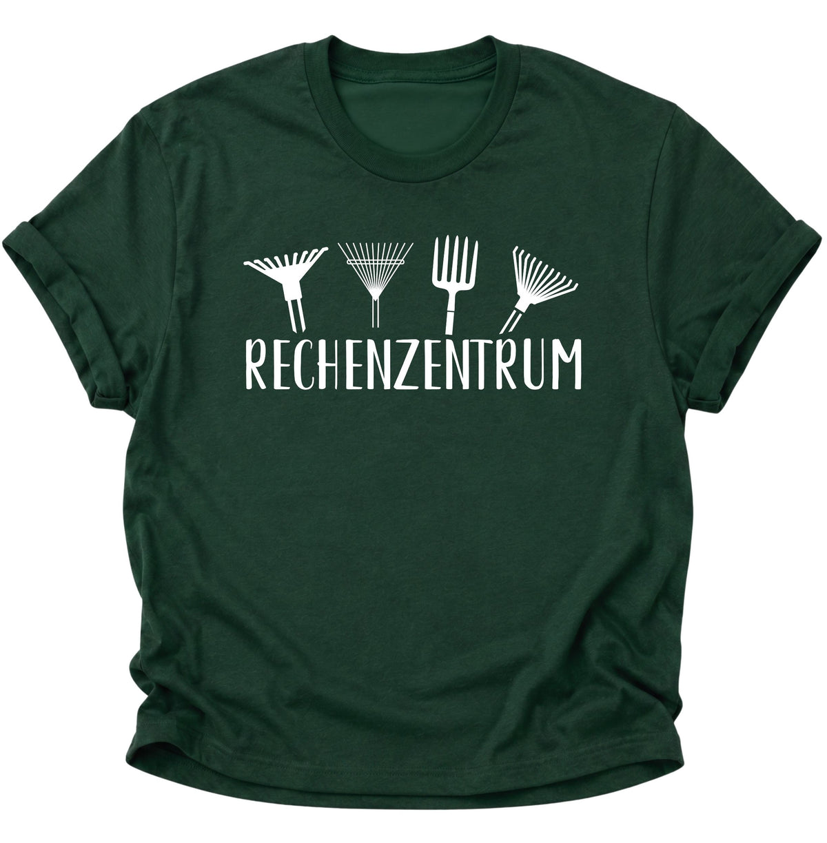 Rechenzentrum Gartenmotiv Unisex T-Shirt Forest Green - PINE & RIVER