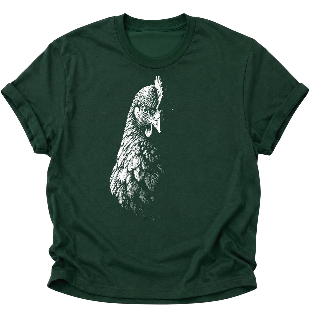 Mystische Henne im Schatten Unisex T-Shirt Forest Green - PINE & RIVER