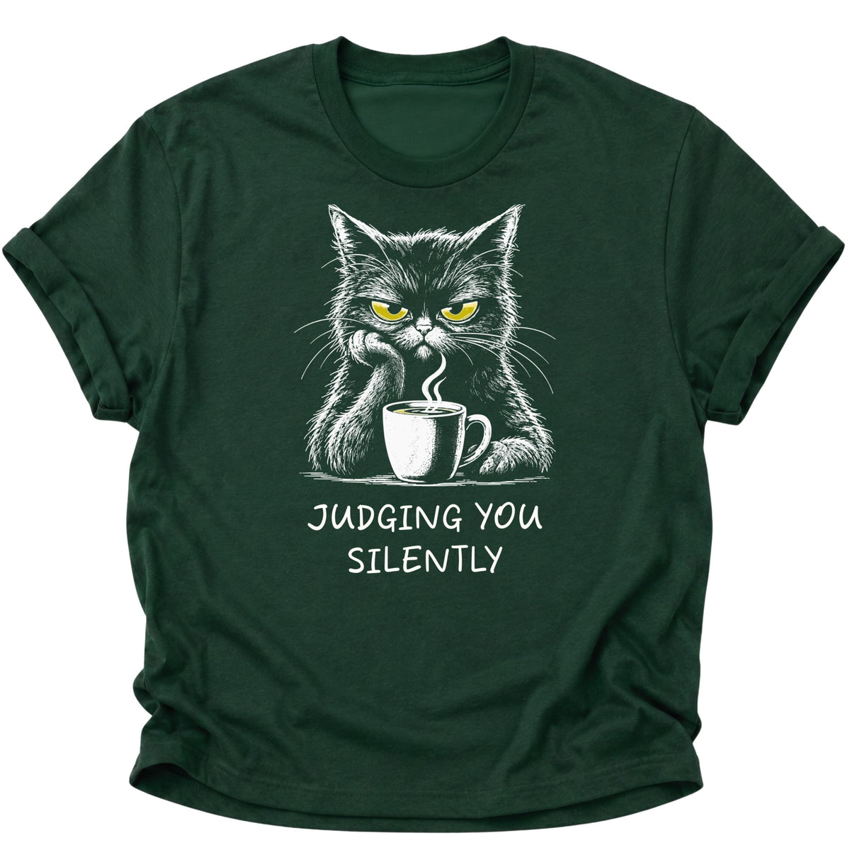 Judging You Silently Cat Unisex T-Shirt