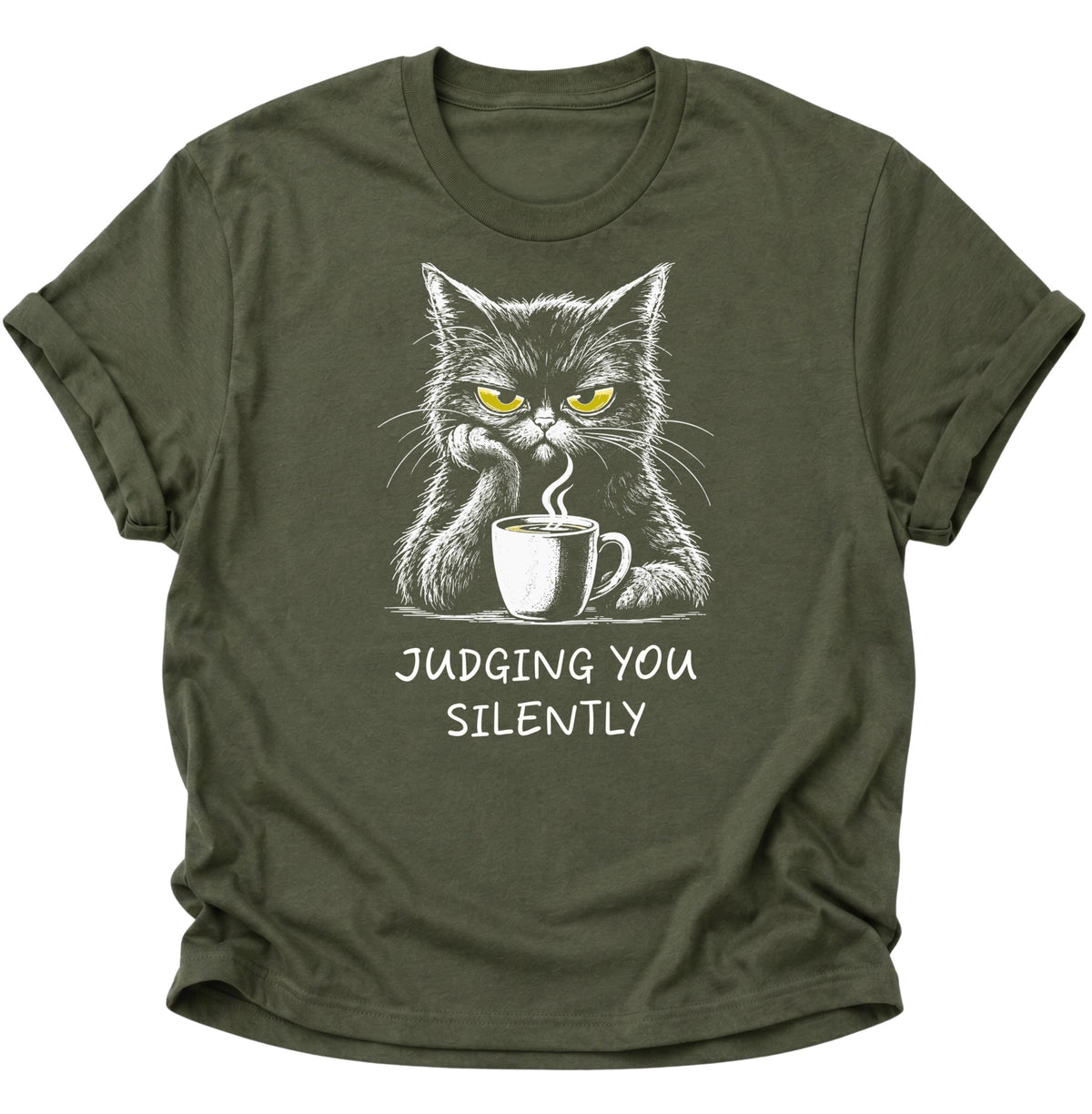 Judging You Silently Cat Unisex T-Shirt