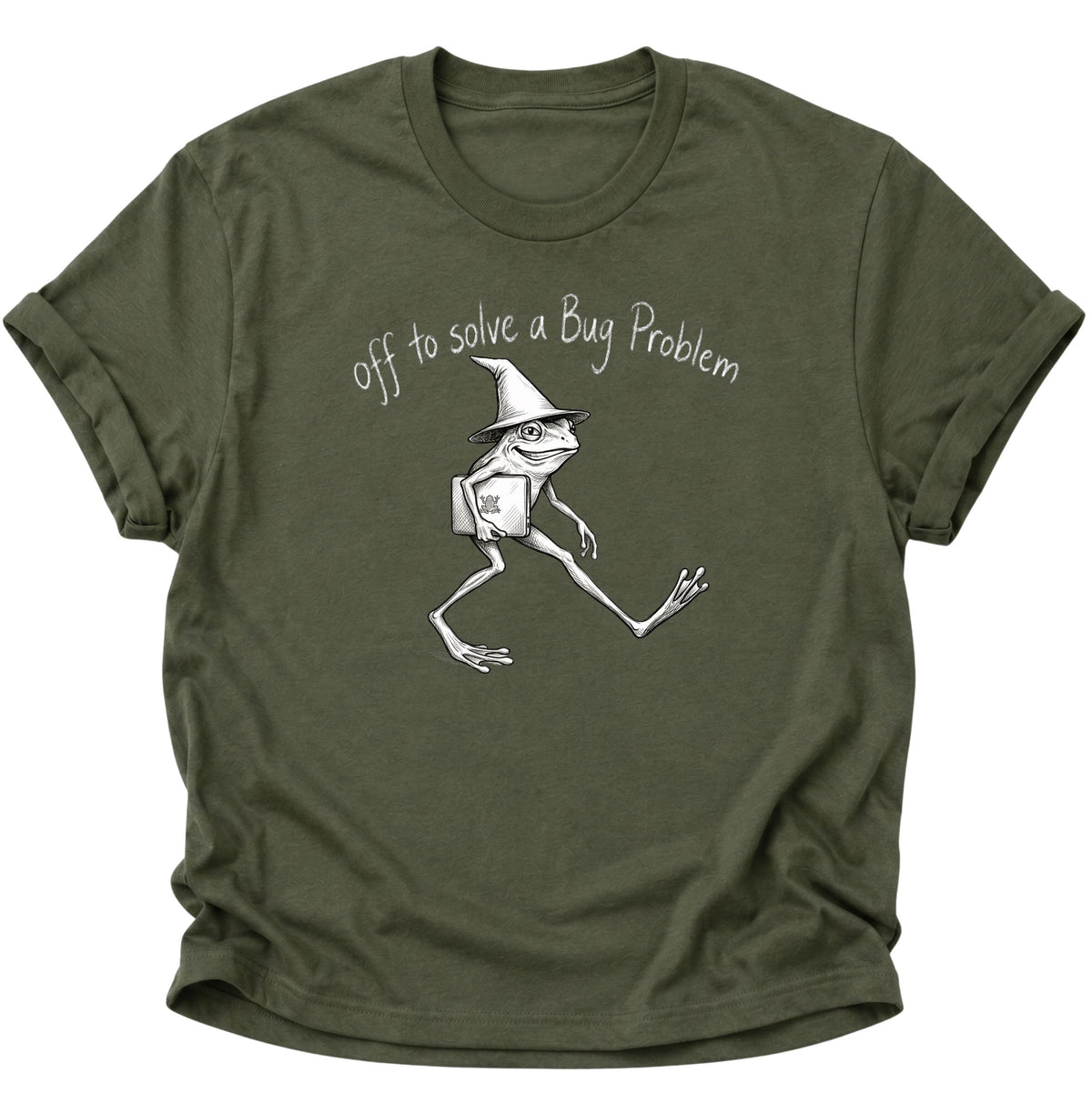 Programmierer FroschUnisex T-Shirt Military Green - PINE & RIVER