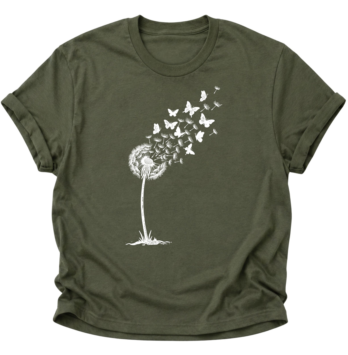Pusteblume Unisex T-Shirt Military Green - PINE & RIVER