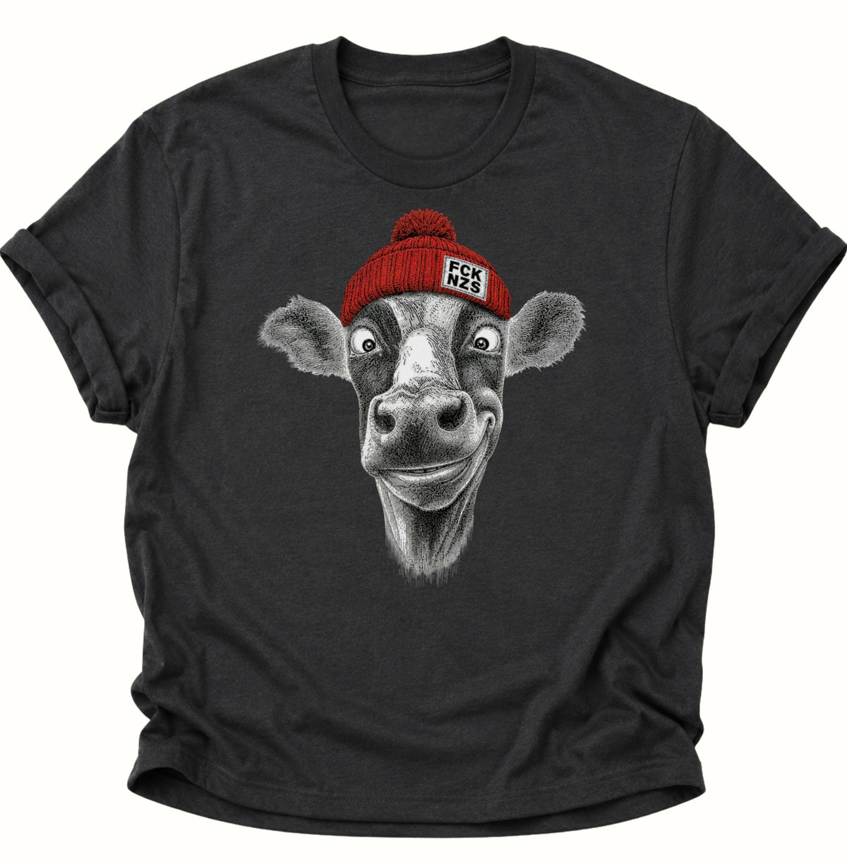 Anti Nazi Kuh Unisex T-Shirt Schwarz - PINE & RIVER